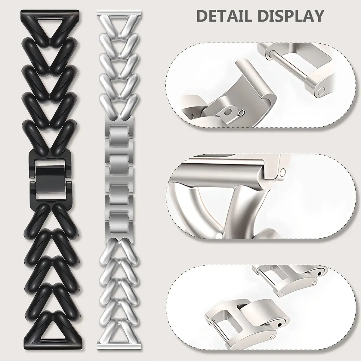 Luxury Love Heart Metal Strap for Samsung Galaxy Watch 7 6 5 4 40 44mm 6classic Active 2 Women Bracelet for Huawei GT2/3 Strap