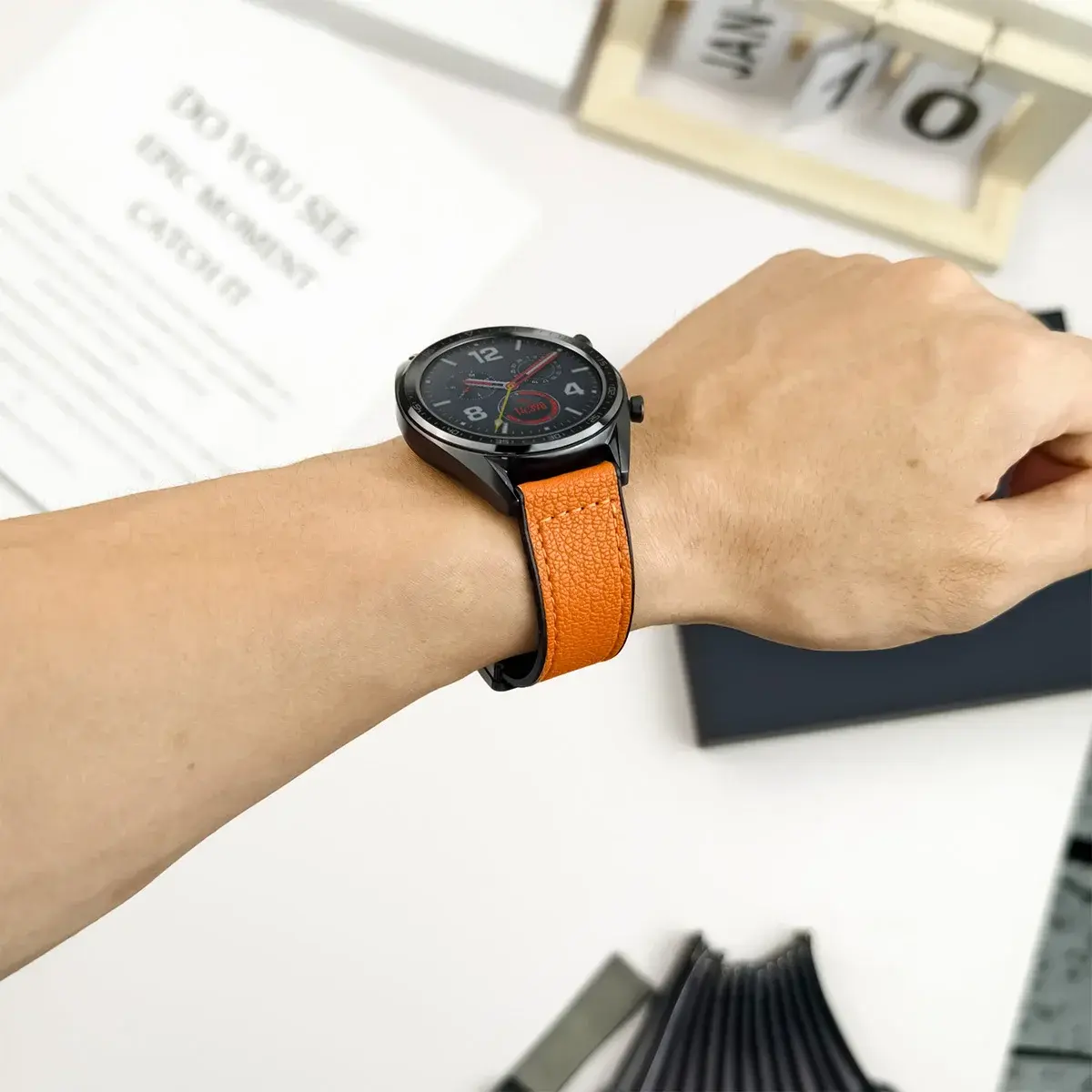Leather Silicone Strap for Samsung Galaxy Watch 6/5/4 44mm 40mm Watchband 20mm Band Bracelet Galaxy Watch6 Classic 43mm 47mm