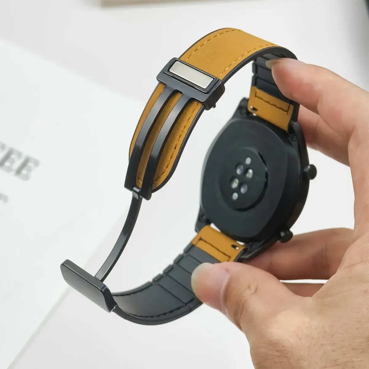 Leather Silicone Strap for Samsung Galaxy Watch 6/5/4 44mm 40mm Watchband 20mm Band Bracelet Galaxy Watch6 Classic 43mm 47mm