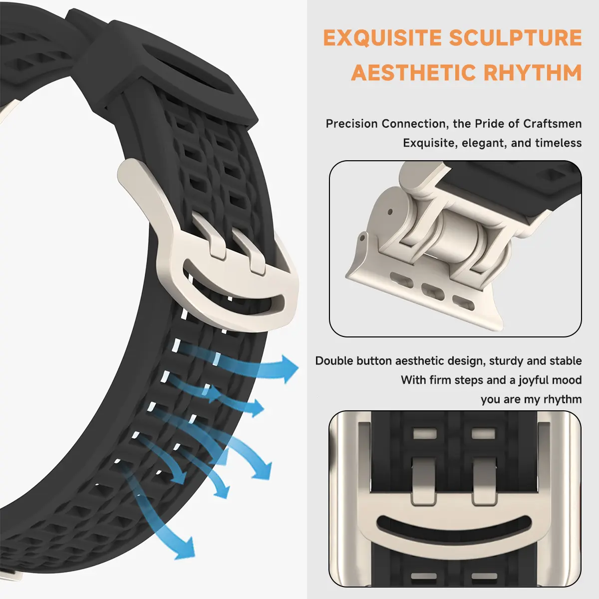 Rubber Strap For Apple Watch Band Ultra 2 1 49mm 45mm 44mm 42mm Soft Sport Band For iWatch Series 9 8 7 6 5 Bracelet Accessories