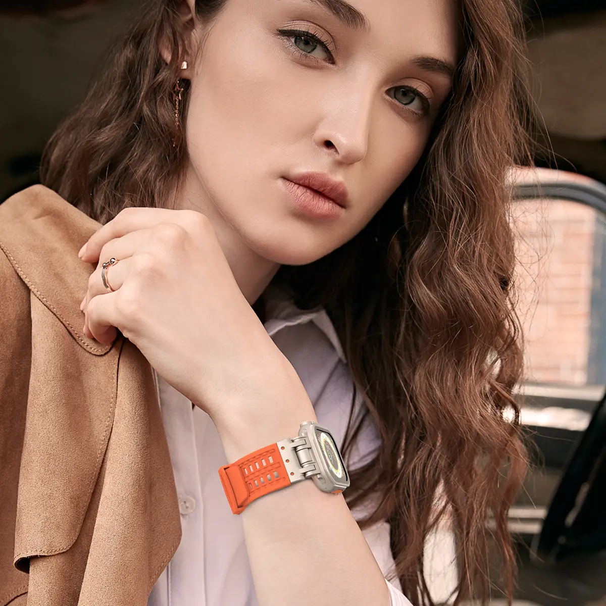 Rubber Strap For Apple Watch Band Ultra 2 1 49mm 45mm 44mm 42mm Soft Sport Band For iWatch Series 9 8 7 6 5 Bracelet Accessories