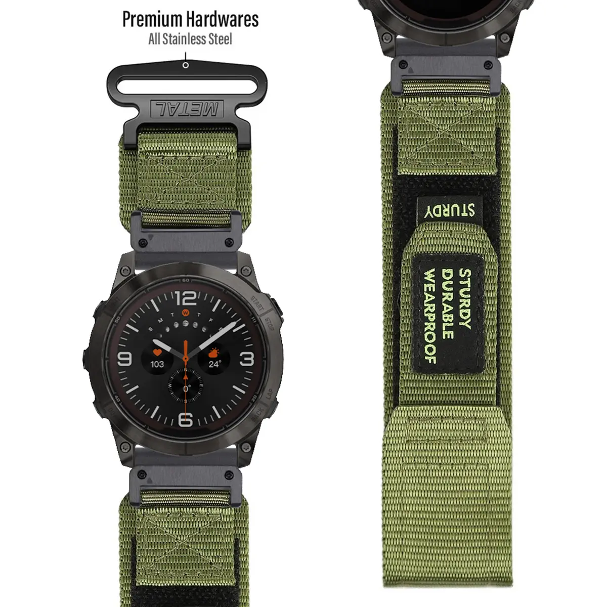 22mm 26mm Nylon strap for Garmin Fenix 8 51mm 7 7X 6 6X Pro 5 5X Plus 3 3HR QuickFit Bracelet Smartwatch Forerunner 945 925 Band