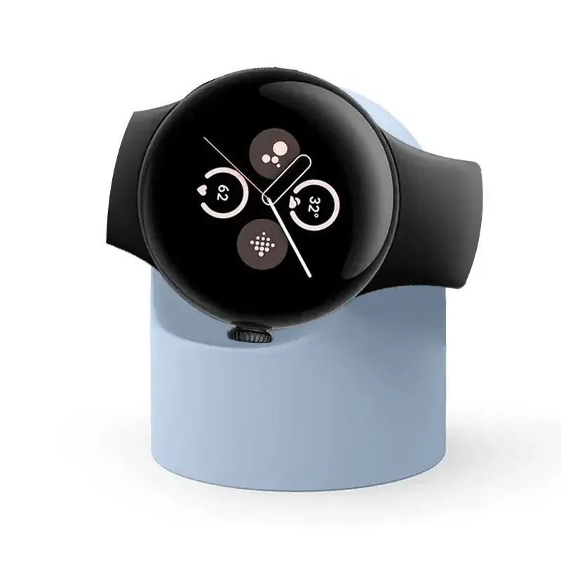 For Google Pixel Watch 2 Silicone Charge Holder Cable Hole Charging Support Charger Bracket For Google Pixel Watch2 Dock Stand