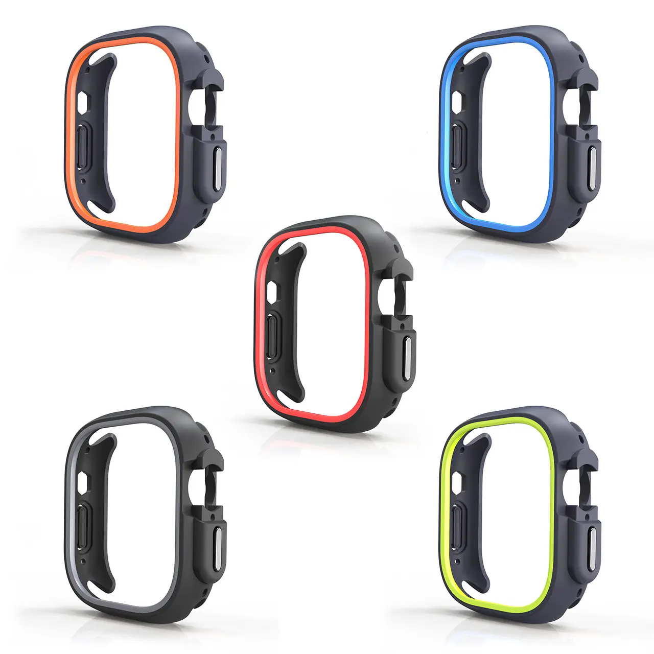 For Apple Watch Ultra 49mm 44mm 45mm TPU Protective Case Silicone Bumper Cases Cover Shell For iWatch Series 8 7 6 se 5 4