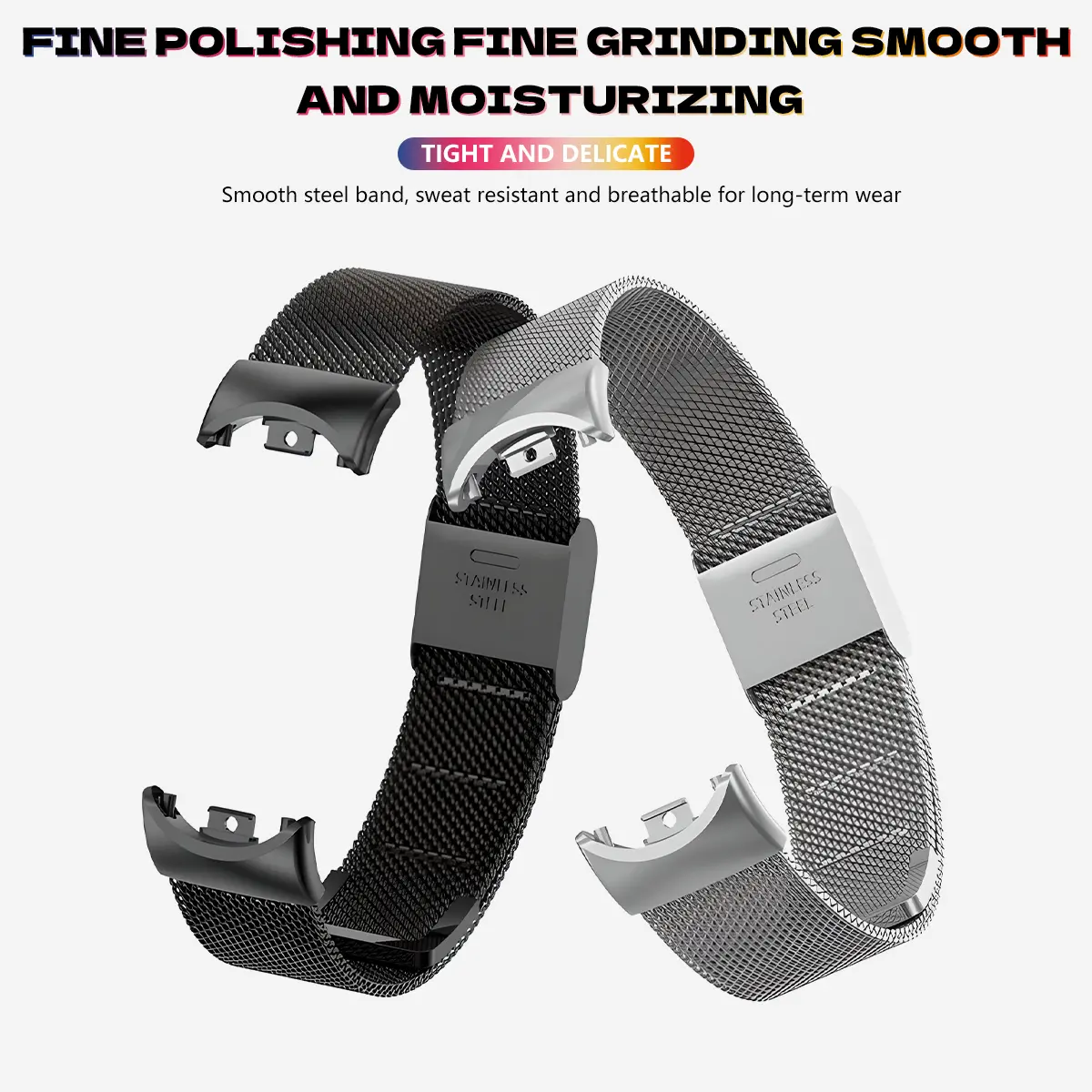 Strap for Xiaomi Mi 9 8 Band Metal Milanese Bracelet on Mi Band 8 Wristband for Mi Band 9 8 Stainless Steel Strap Accessories