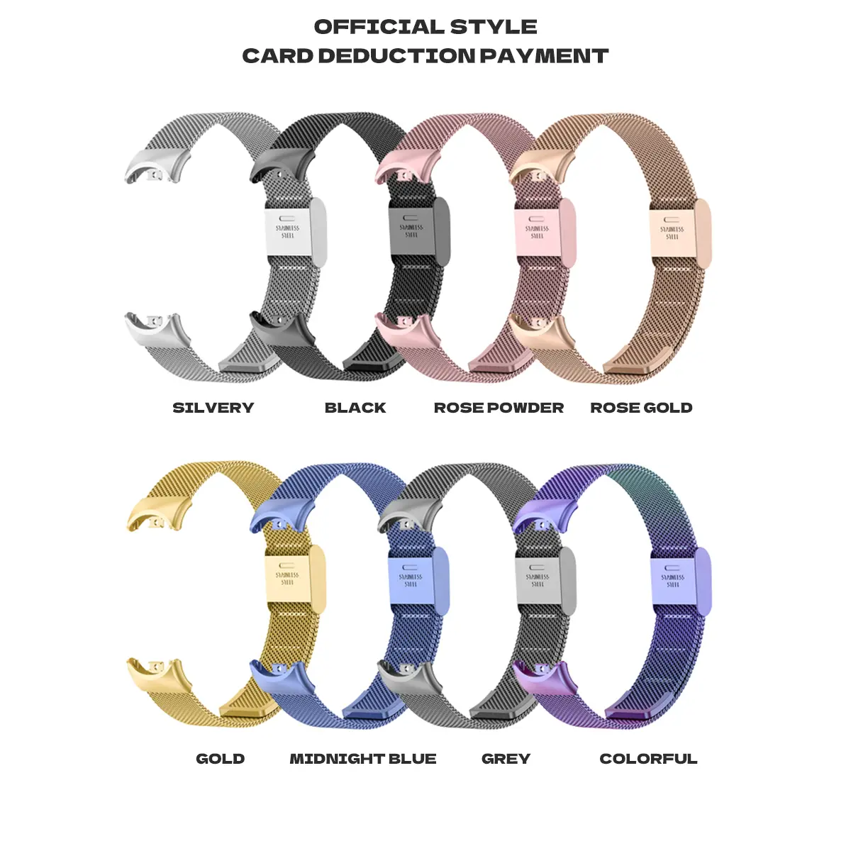 Strap for Xiaomi Mi 9 8 Band Metal Milanese Bracelet on Mi Band 8 Wristband for Mi Band 9 8 Stainless Steel Strap Accessories