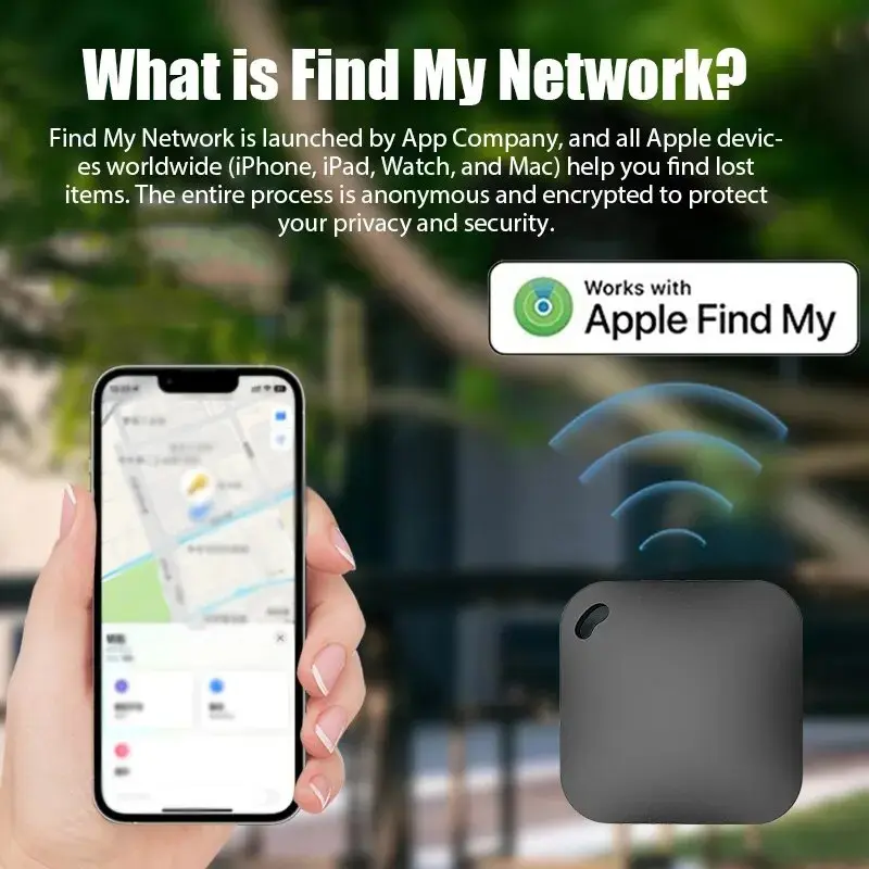 Findmy Anti-lost Locator AirTag Elderly Anti-lost Device Children Portable GPS Locator Bluetooth Tracker Security Protection