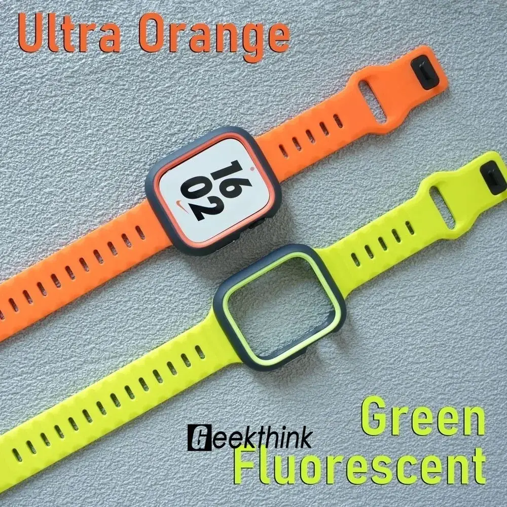 TPU Case+Silicone Strap for Apple Watch Band Ultra 49mm Sport Band for Iwatch Series10 9 8 7 6 SE 5 4 46mm 45mm 44mm 41 40 42mm