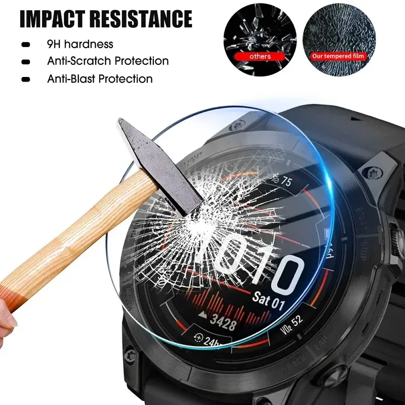 Tempered Glass For Garmin Watch Foreruuner165/955/255 Screen Protector Glass Positioning Anti-scratch Film For Garmin Accessorie