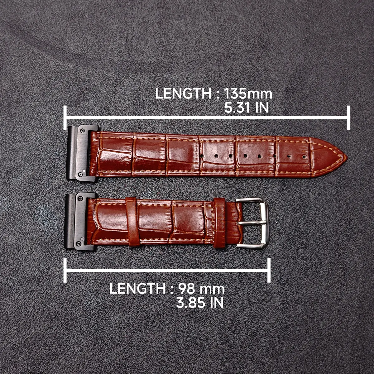22 26mm Leather Strap For Garmin Watch Fenix 8 51mm 47 6 7 7X 6X Pro 5X Plus 3HR Quick Fit Bracelet Gen2/Enduro2 Smartwatch Band