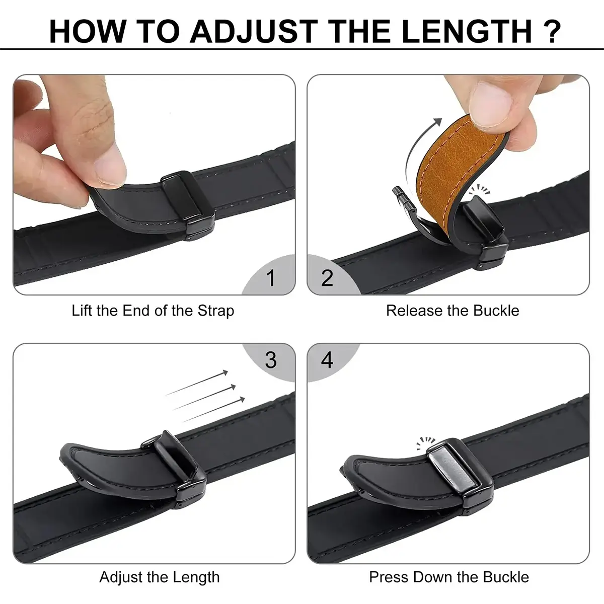 Leather Band for Samsung Galaxy Watch 8/8Classic Magnetic Strap Men Silicone Bracelet for Galaxy 8 7 Ultra 47mm Quick Fit Correa