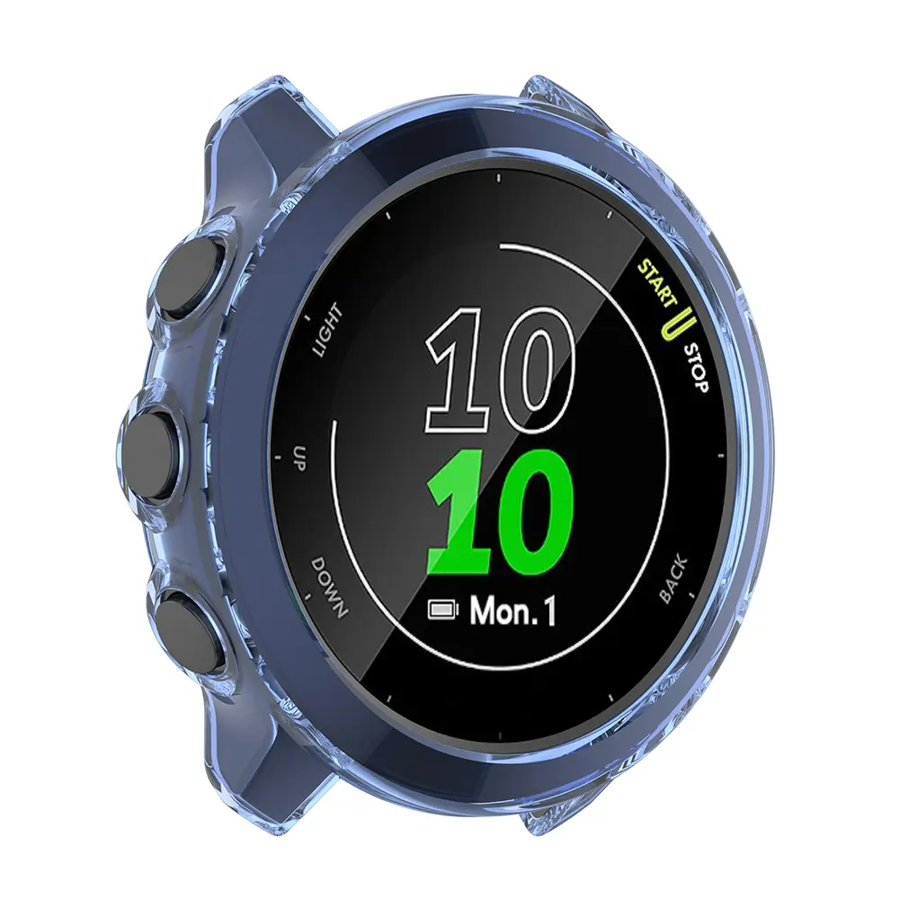 Anti-Scratch Skin Frame Cover TPU Replacement Protectors Shell Bumper Watch for Garmin Forerunner 55/158 Smartwatch