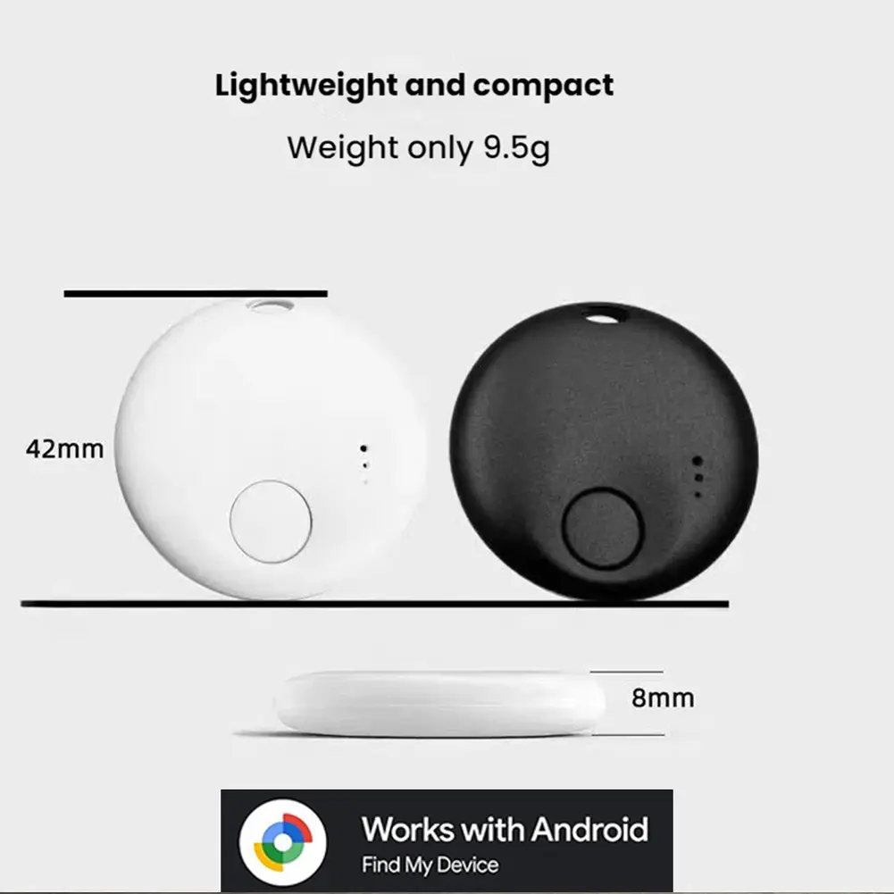 For Android Tracker Tag GPS Tracker Anti-Lost Key Finder Item Locator for Keys Bags Luggage and More