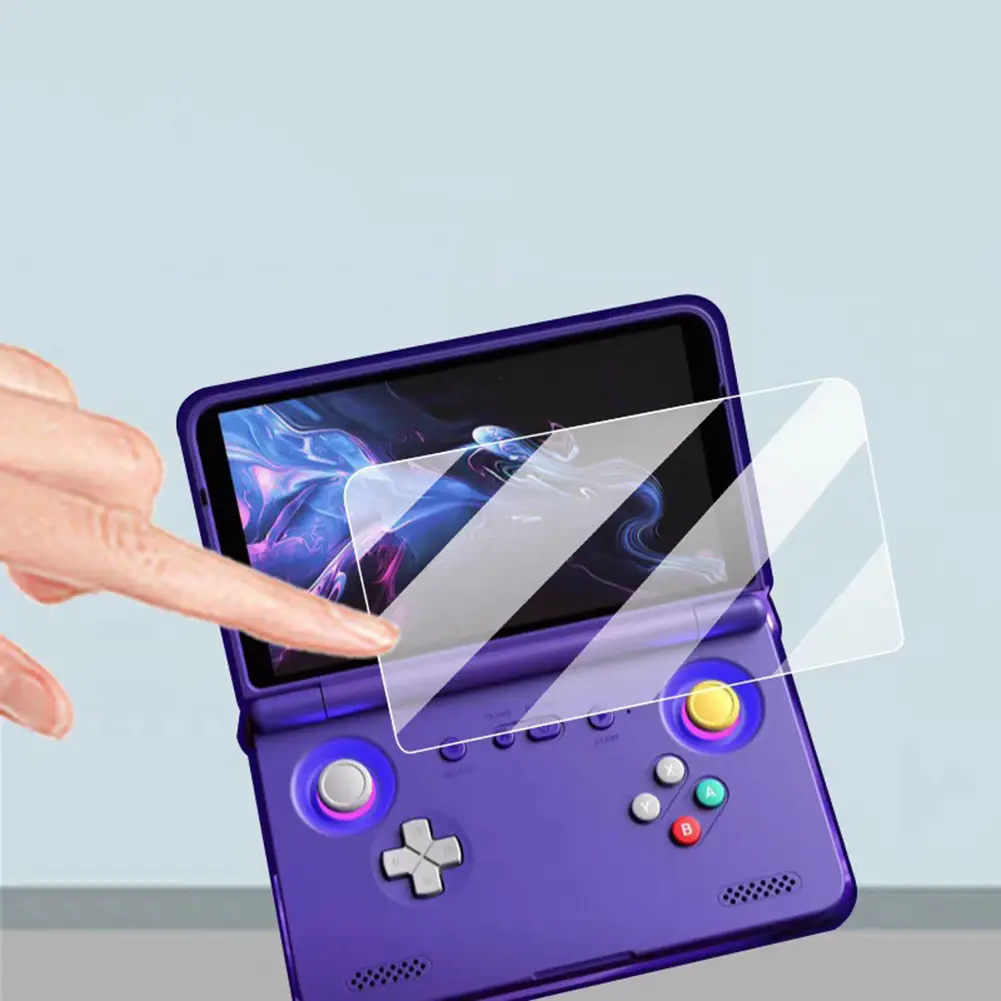 HD Protective Film for Retroid Pocket Flip 2 Game Console 2Pcs Tempered Glass 9H HD Screen Protector Anti-Scratch HD Screen Film