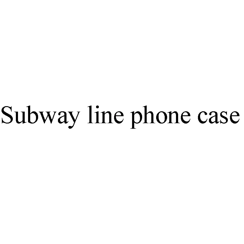 Subway line phone case