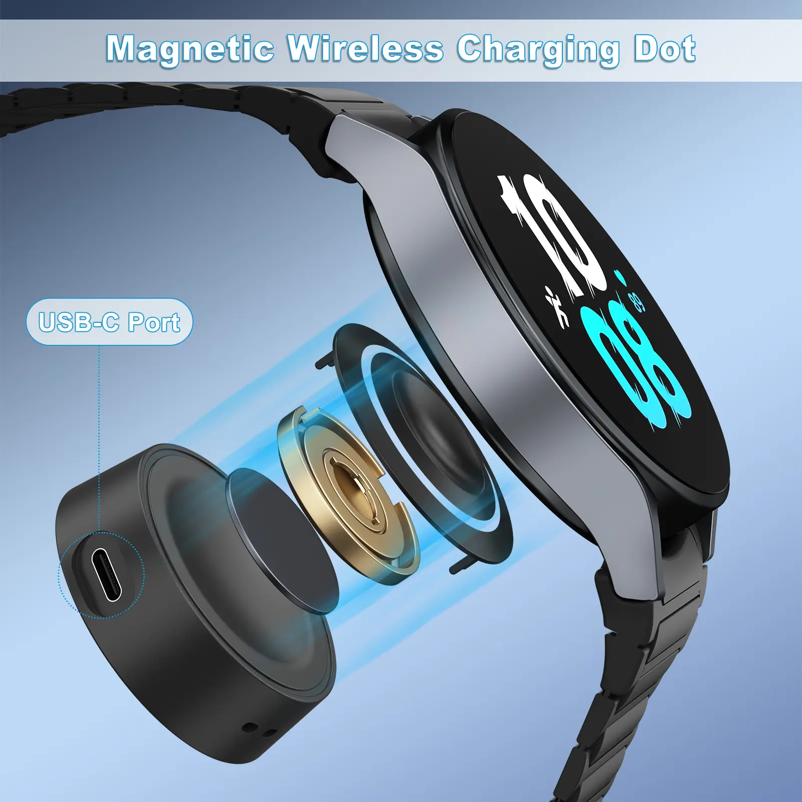 Watch Charger Single Head For Samsung Galaxy Watch 7/6/5/4 40/44mm Charging Dock For Galaxy Watch 4/6 Classic 42/46mm 43/47mm