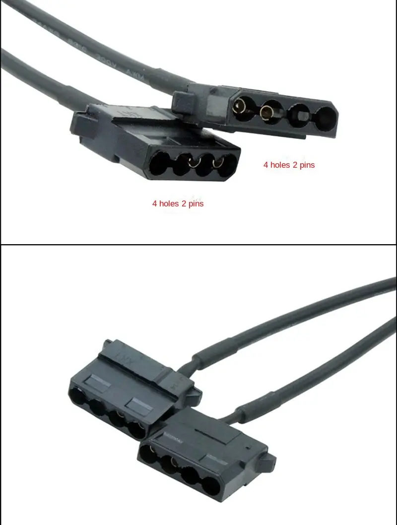 Full Speed 12V Step-Up USB Male to Dual 4-Pin Male PC Fan Connector, USB to 3Pin/4Pin Sleeved Power Adapter Cable with Switch