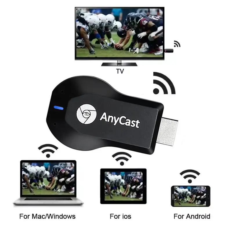 4K 1080P HDMI-compatible TV Stick M2 Plus Wireless WiFi Display TV Dongle Receiver for DLNA Airplay Miracast for AnyCast for IOS