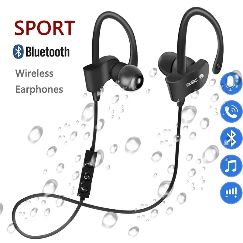 Wireless Bluetooth Headphones Stereo Hook Headset Music Sport Earphone Gaming Handsfree Earphone for All Smart Phones Audifonos