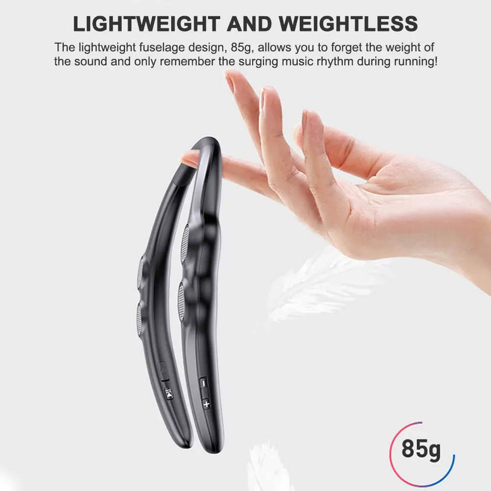 Wearable Bluetooth-compatible Speaker Hanging Neck Wireless Sound Box 4 Speakers Waterproof Sports Game Soundbar