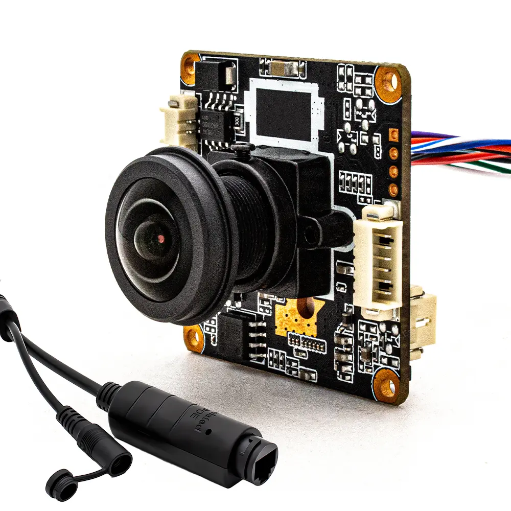 WGWK 3MP 25FPS IP Camera Module 1.5mm 180 Degree Wide Angle Lens M12 Mount Lens POE48V Onvif Mini Webcam Security Camera Board