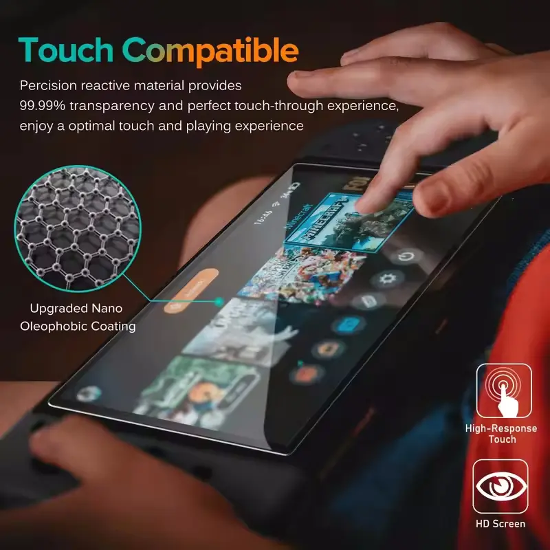 For Switch 2 Accessories With Screen Protector Tempered Glass Joystick protection cap Storage Travel Bag Crystal Case Accessory