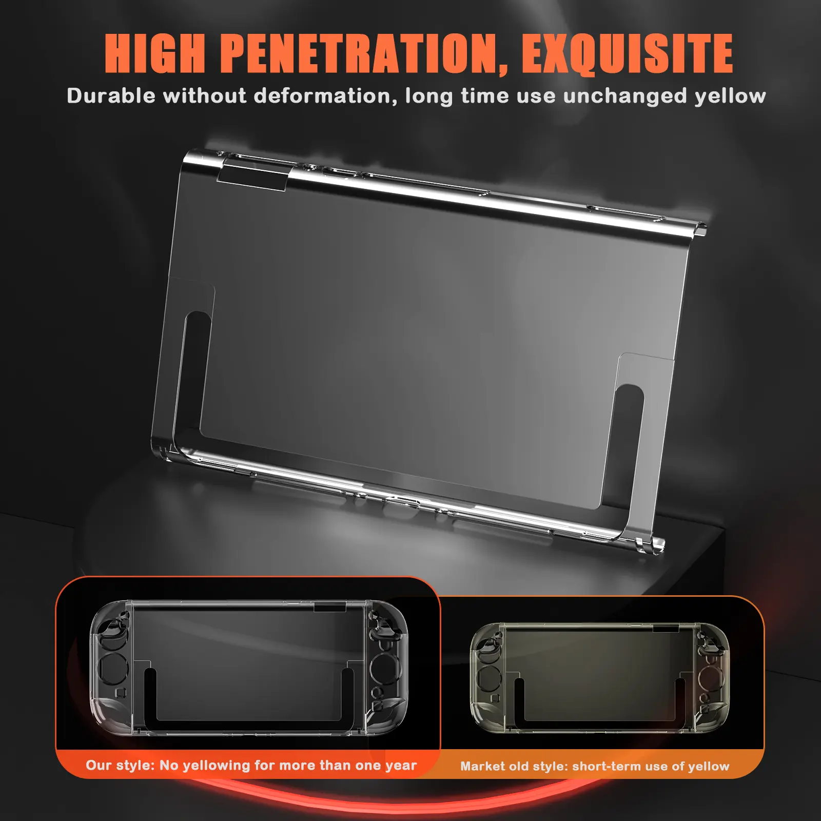 PC Hard Clear Frame Protector Case Transparent Antiscratch Crystal Shell Skin Case Cover for Nintendo Switch 2 Console Accessory
