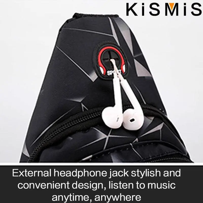 KISMIS New Canvas Bag - Men's and Women's Outdoor Sports Chest Bag, Casual Messenger Shoulder Bag, Sports Arm Bag, Crossbody Bag