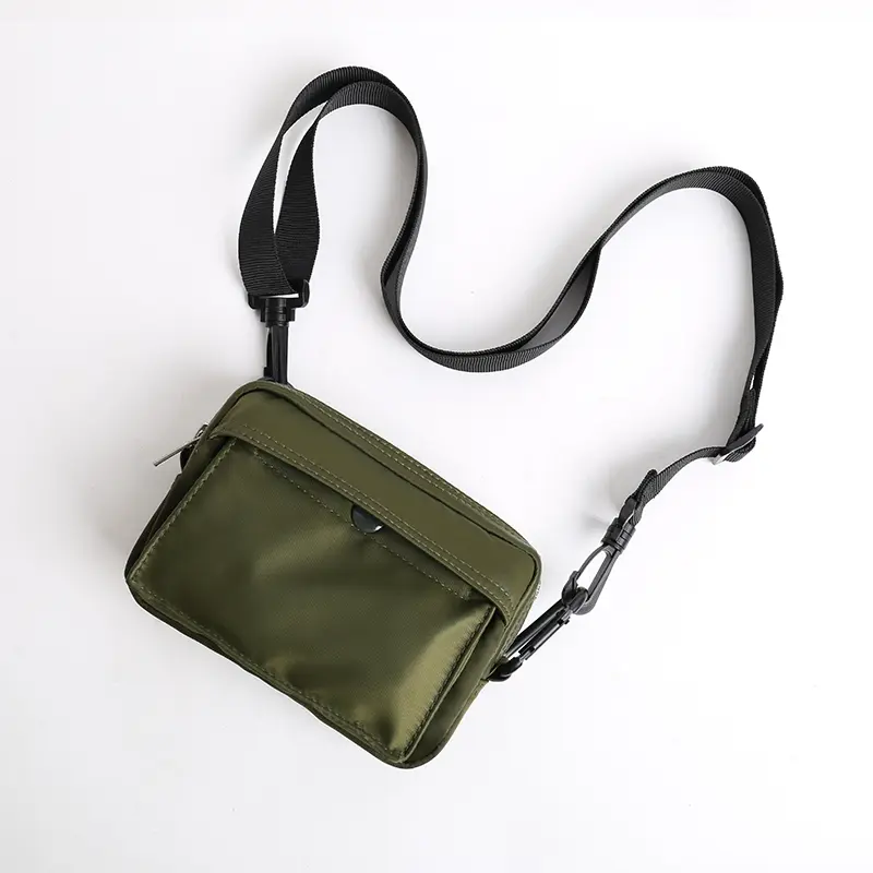 Fashion Men Cell Phone Shoulder Bag Crossbody Pack Unisex Travel Casual Chest Pouch Outdoor Wallets Messenger Bag Coin Purse