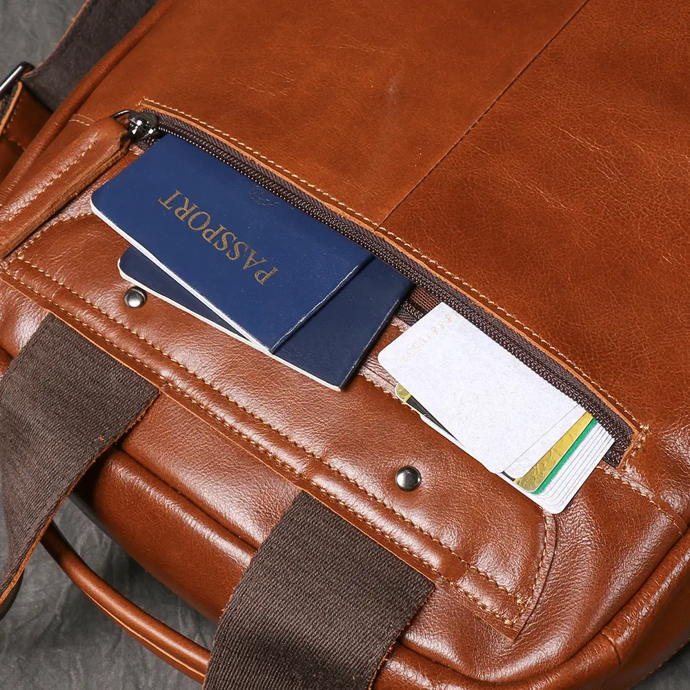 Men's Backpack Natural Head Layer Cowhide Vintage Crossbody Women's Outdoor Travel Backpack 15 inch Laptop Bag Leathfocus