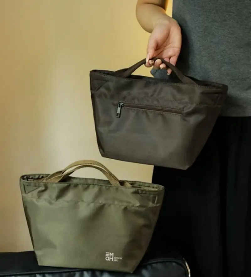 Waterproof Insulated Lunch Box Bags Women's Kids Thermal Bento Cooler Tote Bags for Outdoor Picnic Foods Storage Container