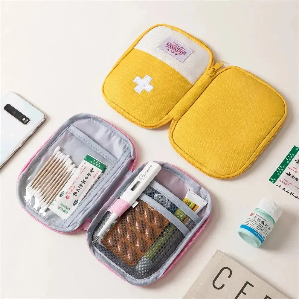 3Pcs/set Portable Multifunctional Medical Storage Bag Camping Emergency First Aid Kit Organizer Home Outdoor Travel Pill Case
