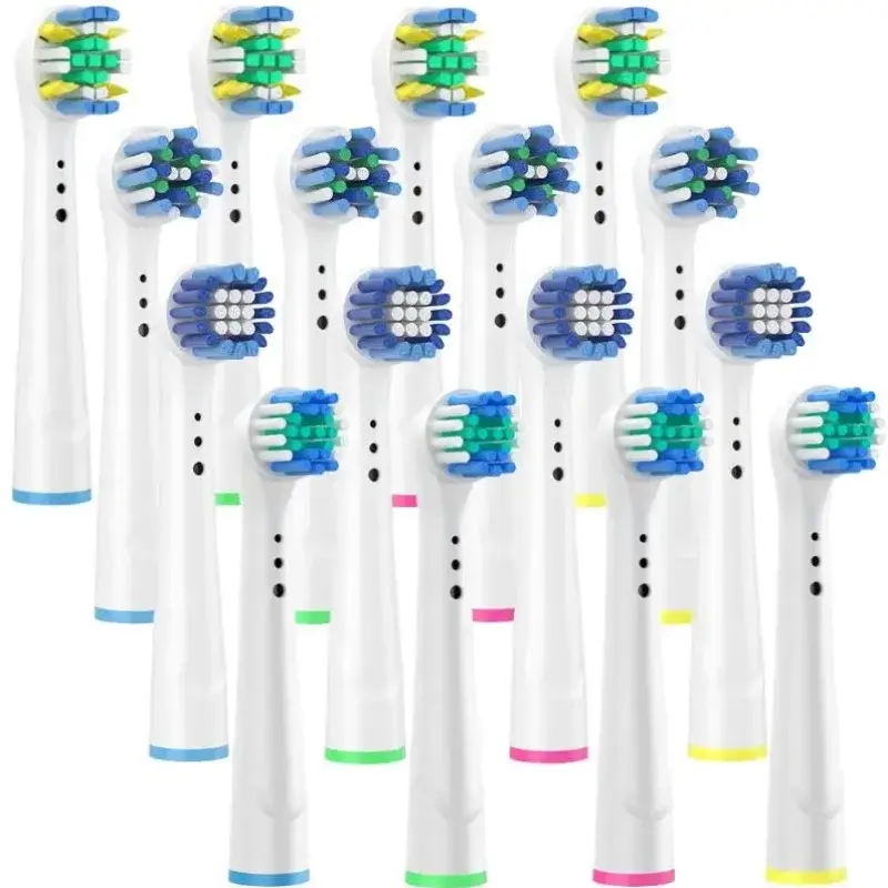 8/16Pcs Replacement Brush Heads for Oral B Electric Toothbrushes Floss Cross Action 3D Pro White Precision Standard Daily Clean