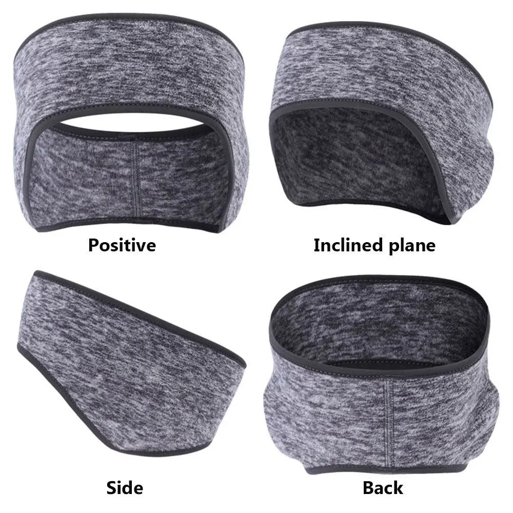 Outdoor Sports Hair Sweat Fleece Ear Cover Women Men Running Headband Ear Warmer Winter Sweatband Ear Muffs Yoga Headband