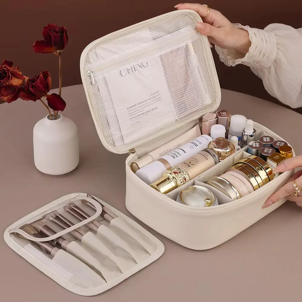 Newest Women's Cosmetic Bag Portable Storage Bag Large Capacity Luxury makeup bag travel organizer Essentials Toiletry Bag