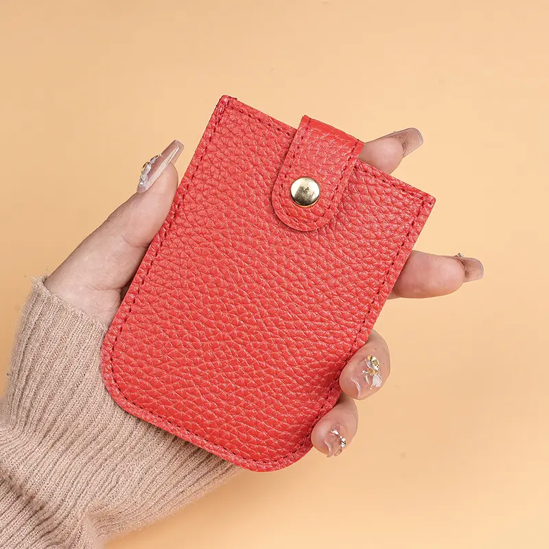 Portable and compact stacked pull-out bag, cross-border fashion 2025 new business card bag, card bag, women's ultra-thin hand-he