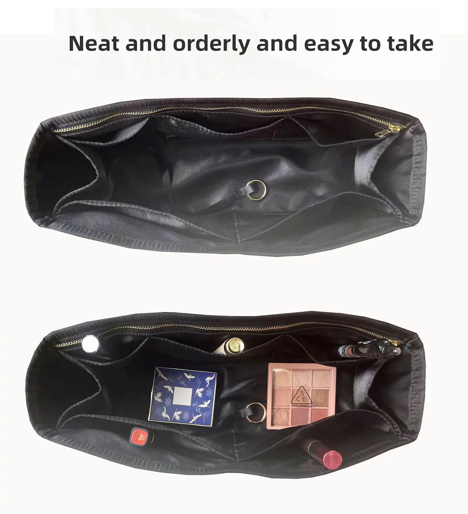 Purse Organizer Silky Smooth,Silk,Luxury Handbag Tote in Bag Shapers, Women- Fits Birkin25/30/35/40 Bags