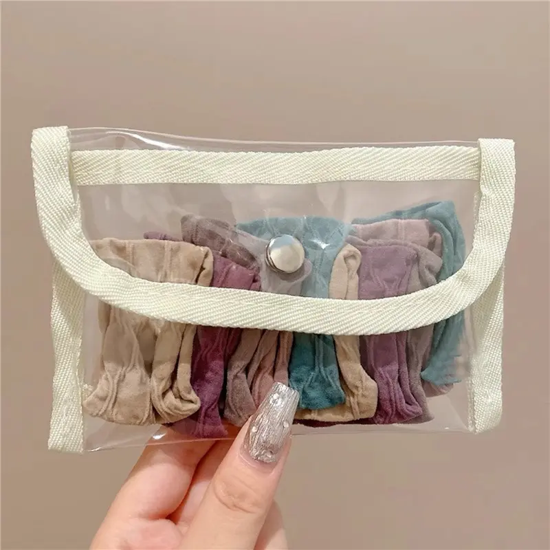 Kawaii Transparent PVC Cosmetic Bag 2025 Women Clear Small Coin Purse Hand Wallet Girls Pouch Fashionable Organizer