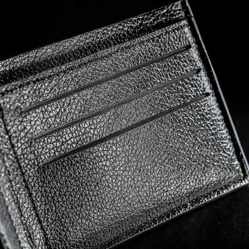 Men's Short Wallet Retro Leather Horizontal Wallet Card Holder Classic Slim Money Purses Multi-functional Business Coin Purse