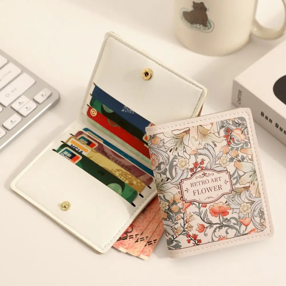 New Large Capacity Coin Purse Waterproof PU Leather Mini Wallets Lightweight Business Card Case Women