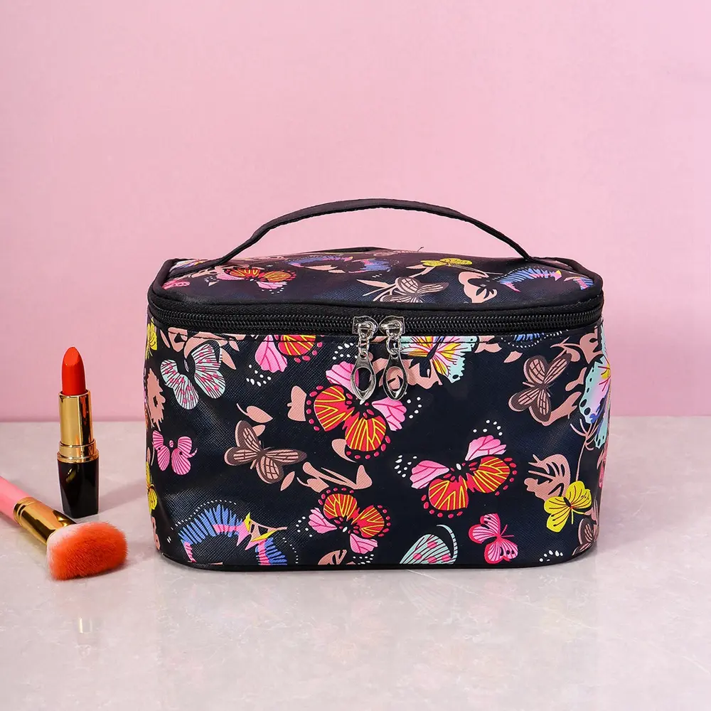1PCS Square Makeup Bag With Large Capacity, Portable Storage, Travel Portable Men's And Women's Toiletries Bag