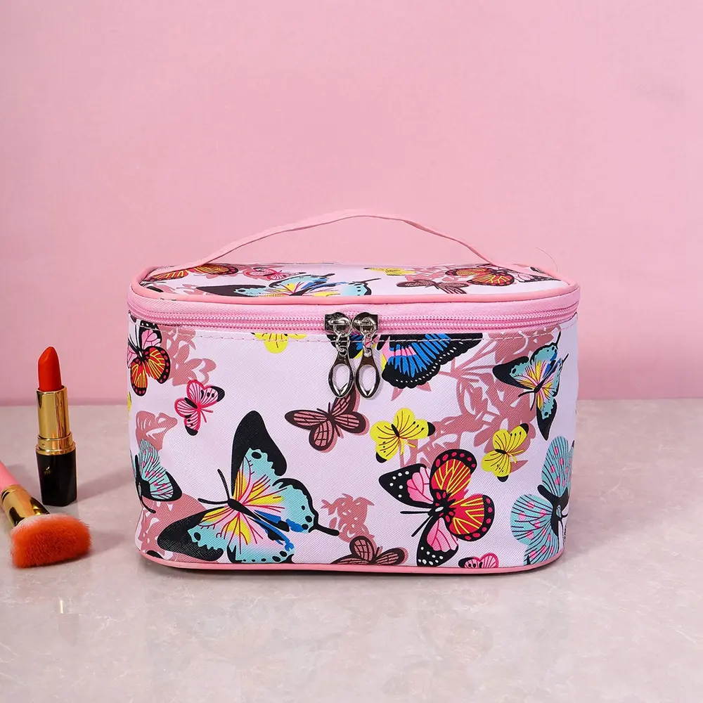 1PCS Square Makeup Bag With Large Capacity, Portable Storage, Travel Portable Men's And Women's Toiletries Bag