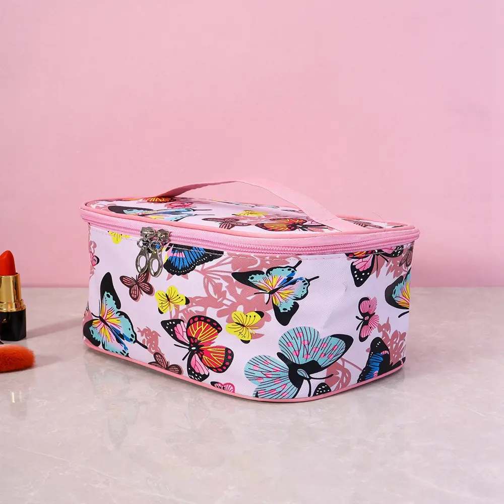 1PCS Square Makeup Bag With Large Capacity, Portable Storage, Travel Portable Men's And Women's Toiletries Bag