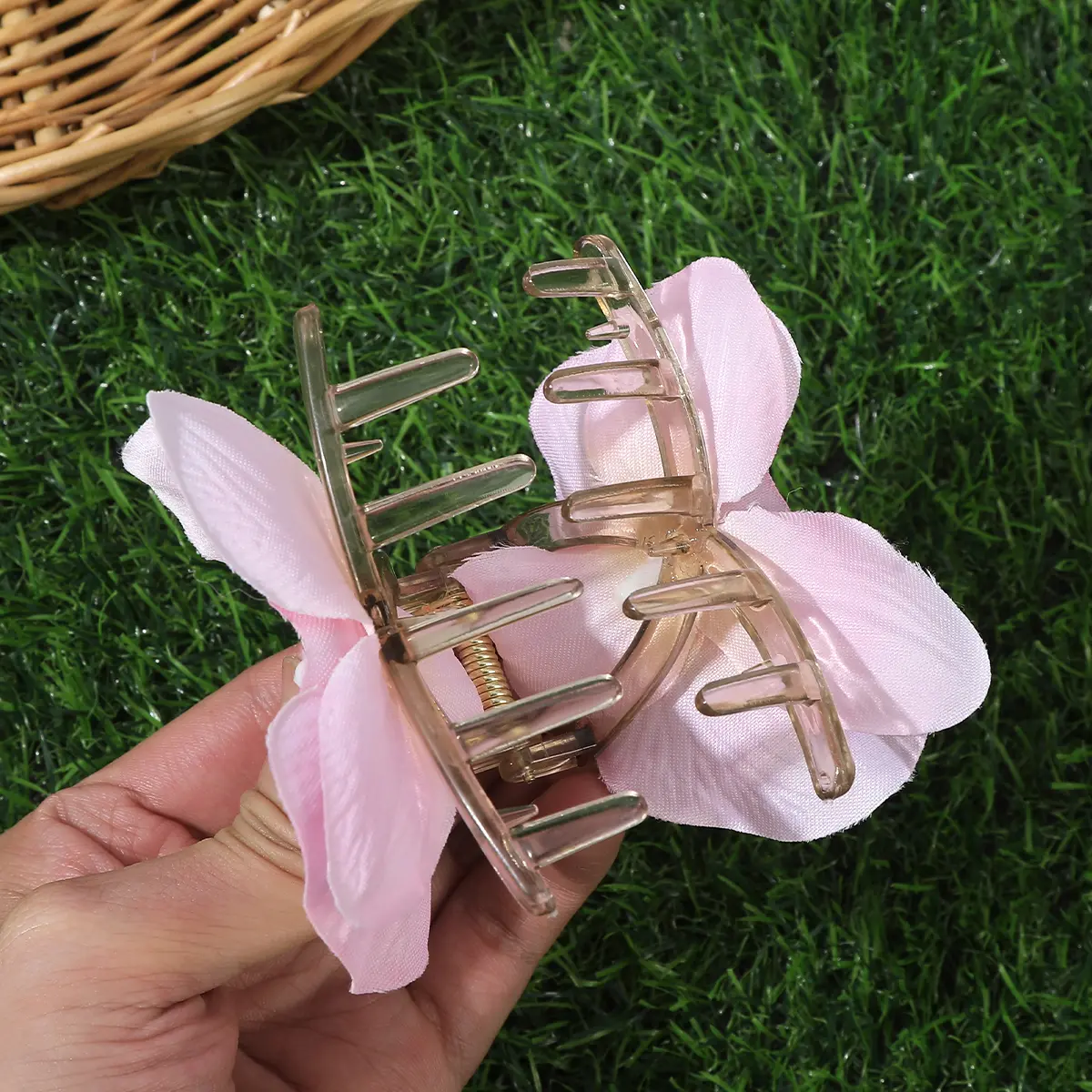 Bohemia Flower Hair Claw Girls Ponytail Hairpin Beach Photo Styling Headwear Fashion Korean Hair Accessories Festival Gift