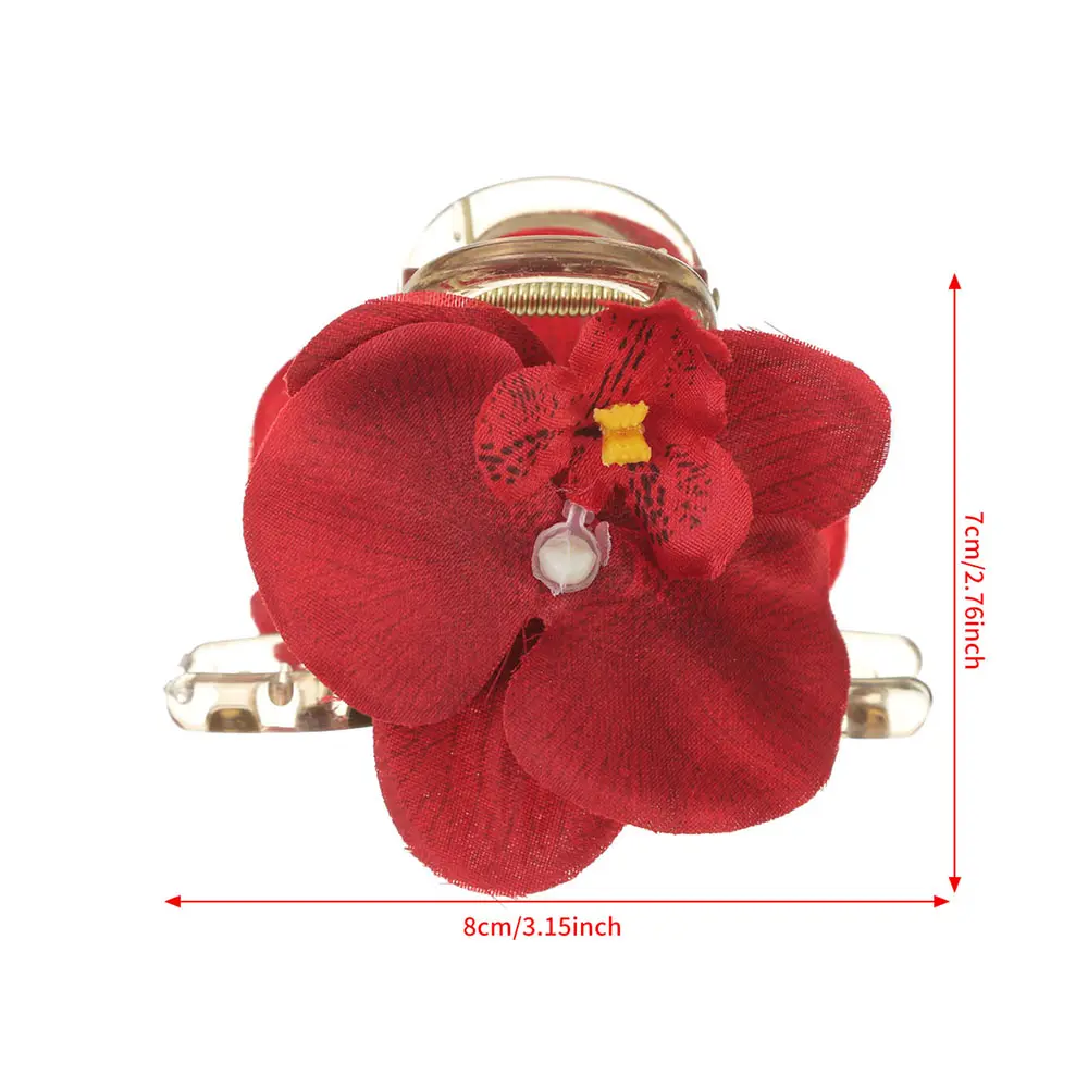 Bohemia Flower Hair Claw Girls Ponytail Hairpin Beach Photo Styling Headwear Fashion Korean Hair Accessories Festival Gift
