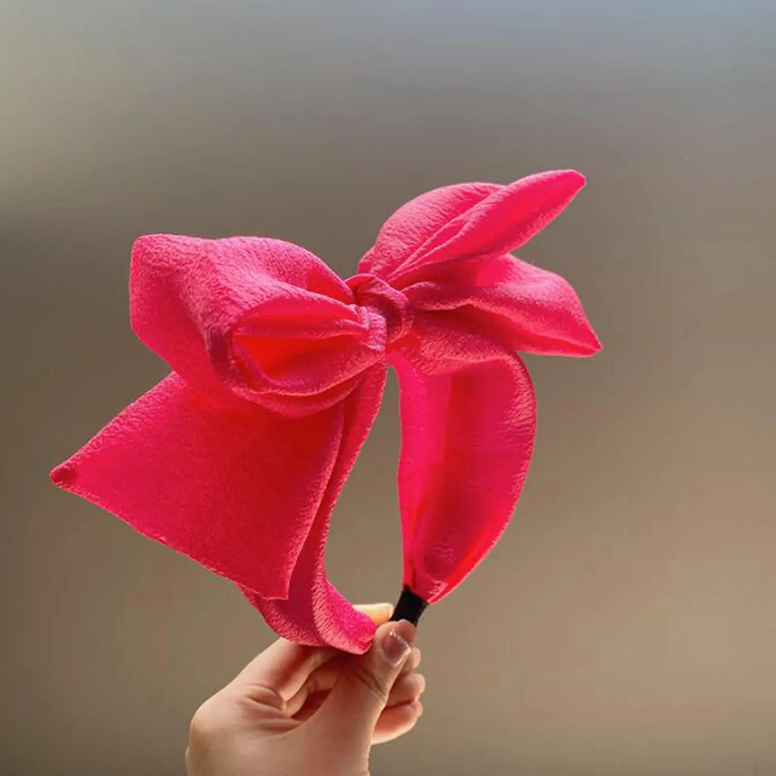 PROLY New Fashion Women Headband Big Bow Knot Hairband Casual Headwear Fresh Color Summer Turban Wide Side Hair Accessories