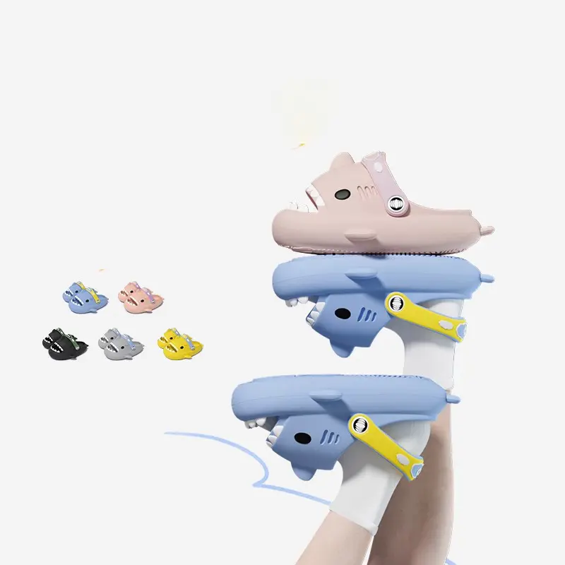 Children's Sandals Shark  Summer Boys & Girls 2025 New Cartoon Anti-Slip Toddler Baby Breathable