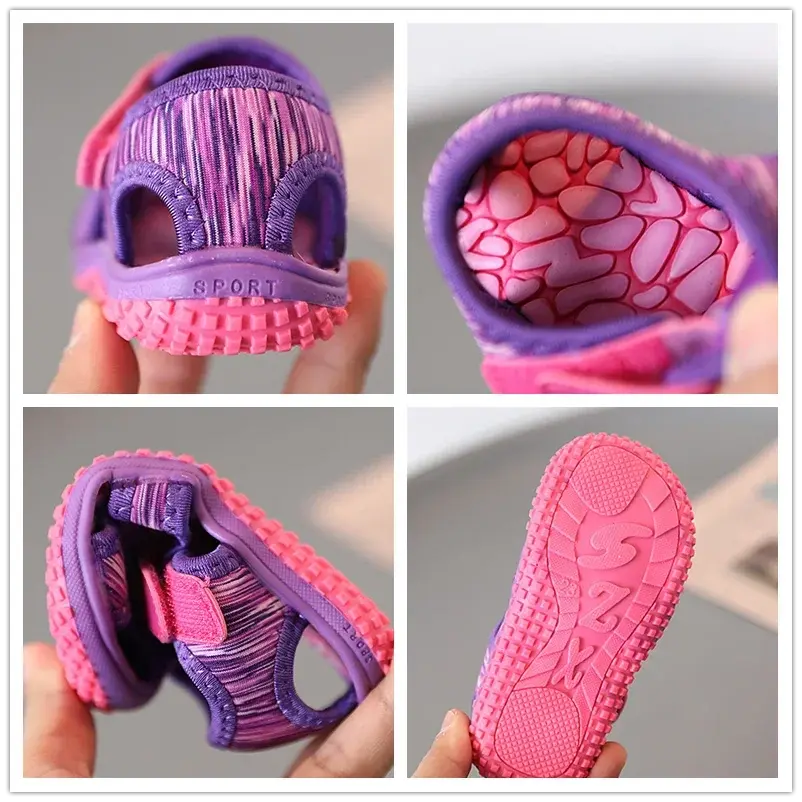 Summer Baby Girl Boy Sandals Children Beach Sandals Soft Bottom Non-slip Infant Toddler Shoes Outdoor Anti-collision Kids Shoes