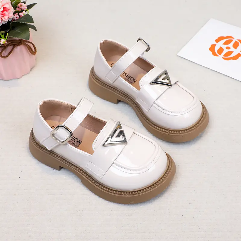 Children Performance Shoes Girls Leather Shoes for Party Wedding Fashion Kids Princess Mary Janes Shoes All Match Size 26-37