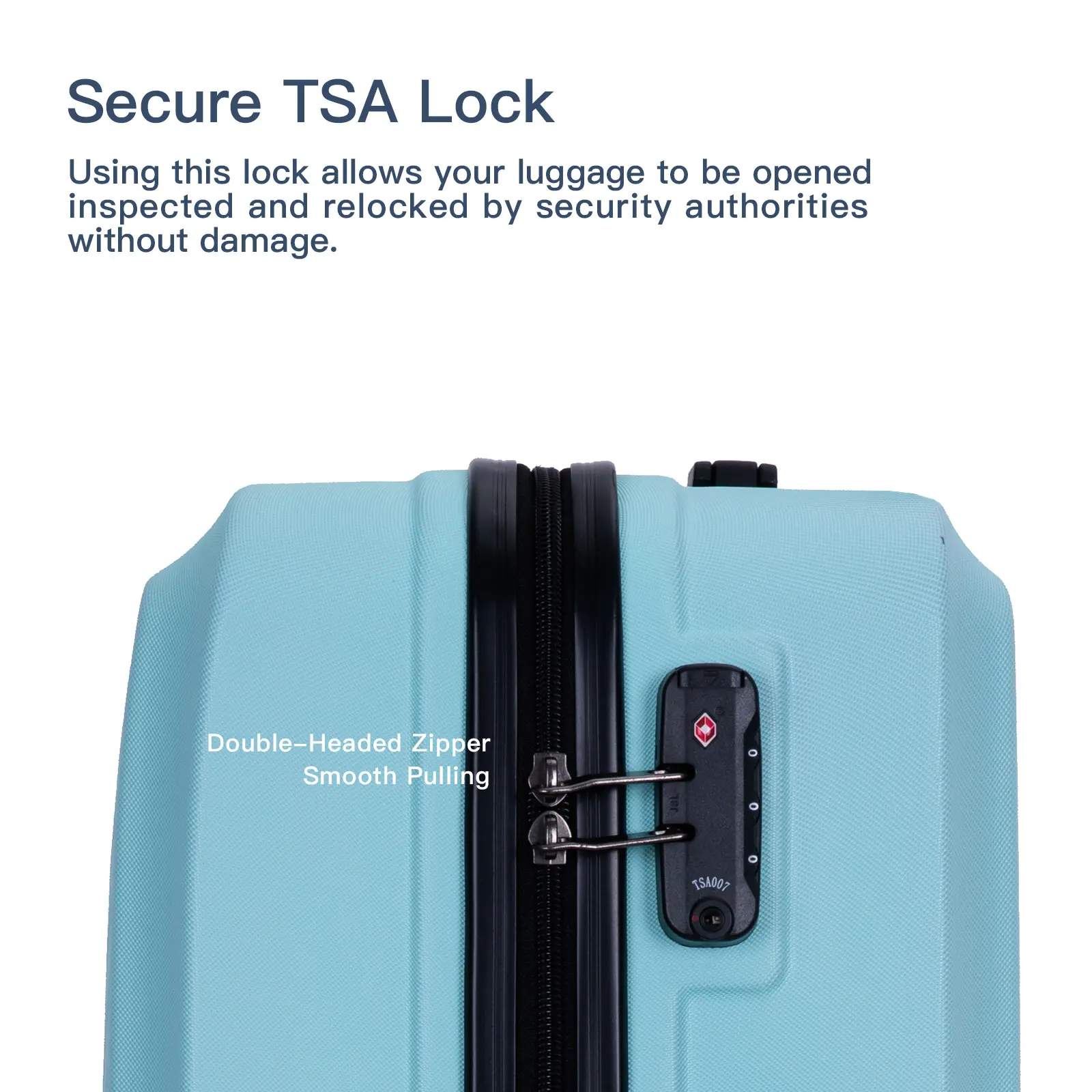 Travelhouse Luggage Set 3 Piece Suitcase Set Double Spinner Wheels TSA Lock Carry-on luggage Clearance (20inch 24inch 28inch)
